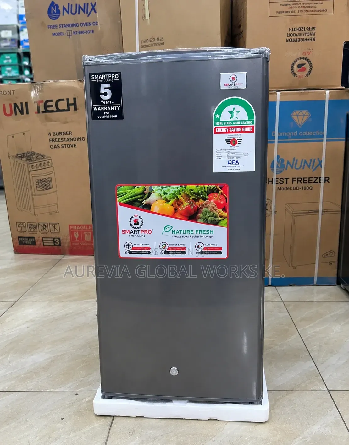 Smartpro 85 Litres Double Door Refrigerator (SFR-125-DT-I)