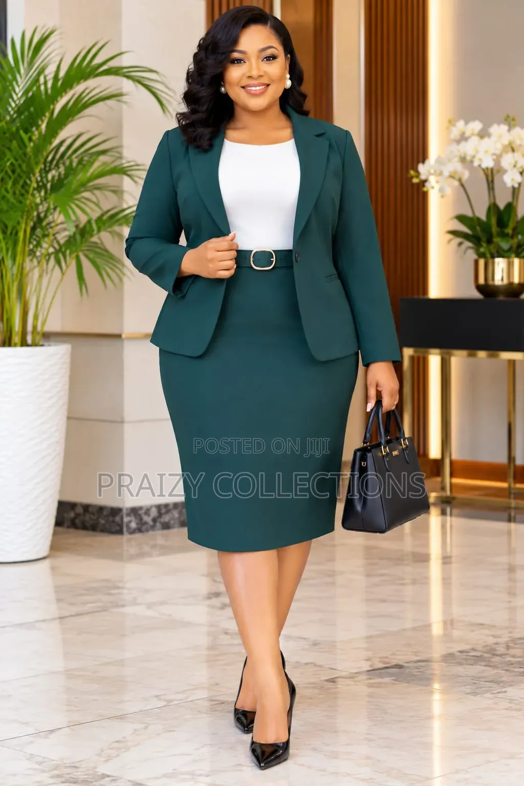 Very Demure 2-Piece Elegant Official Straight Dress+Coat