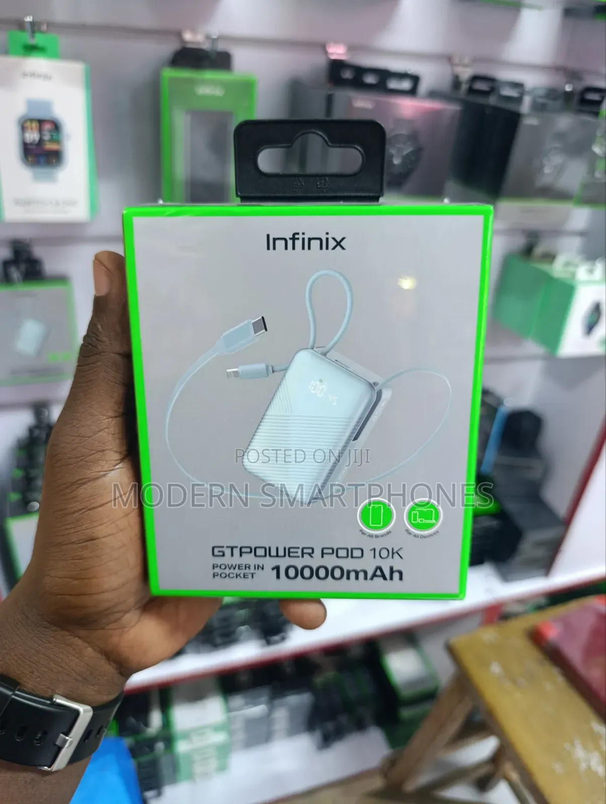 Infinix GTPOWER POD 10K 10,000mAh Portable Fast-Charging Power Bank