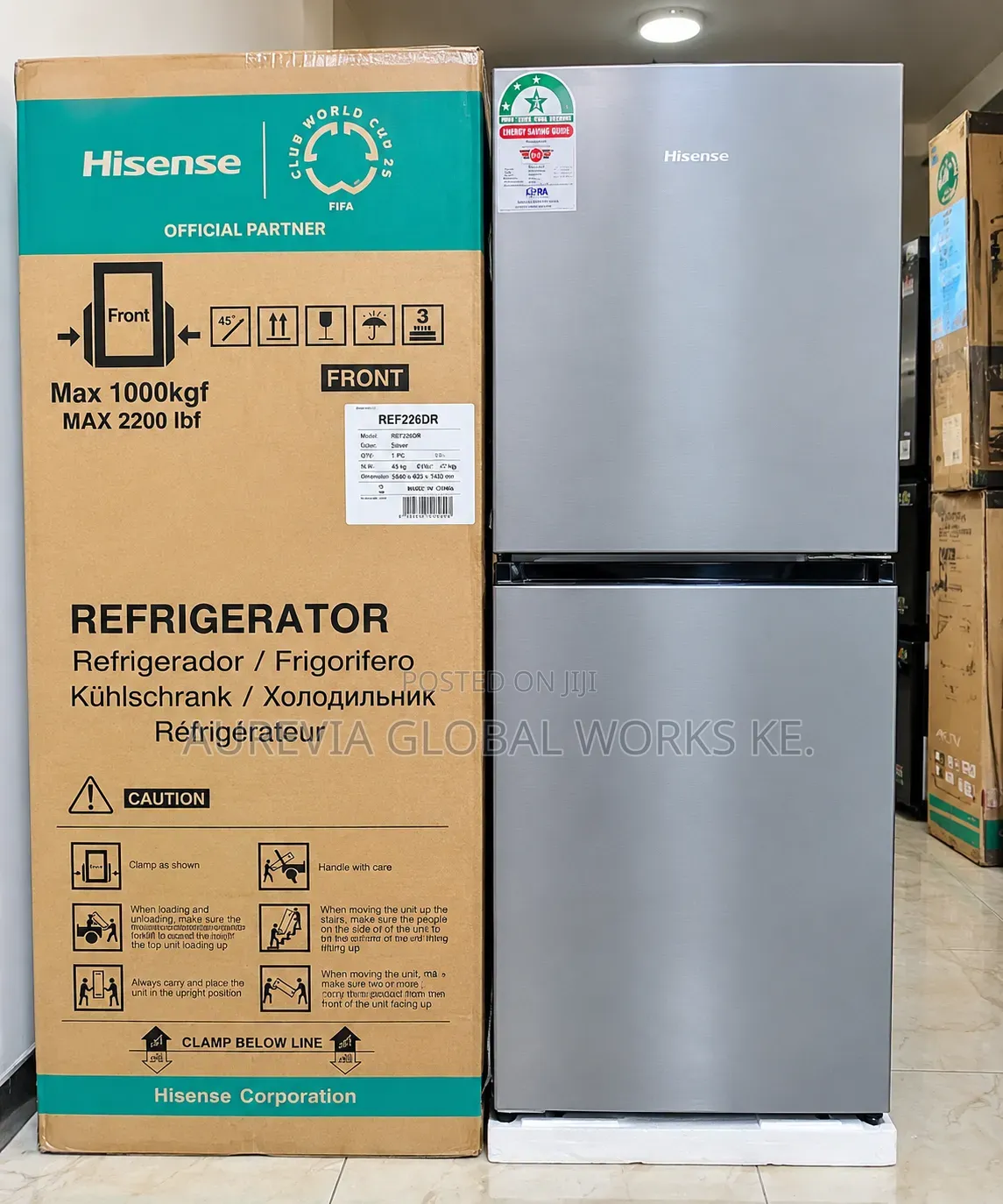 Hisense 230l No Frost Double Door Refrigerator
