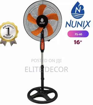 Nunix FS-40 16" Standing Fan (Pedestal Fan) With Vibrant