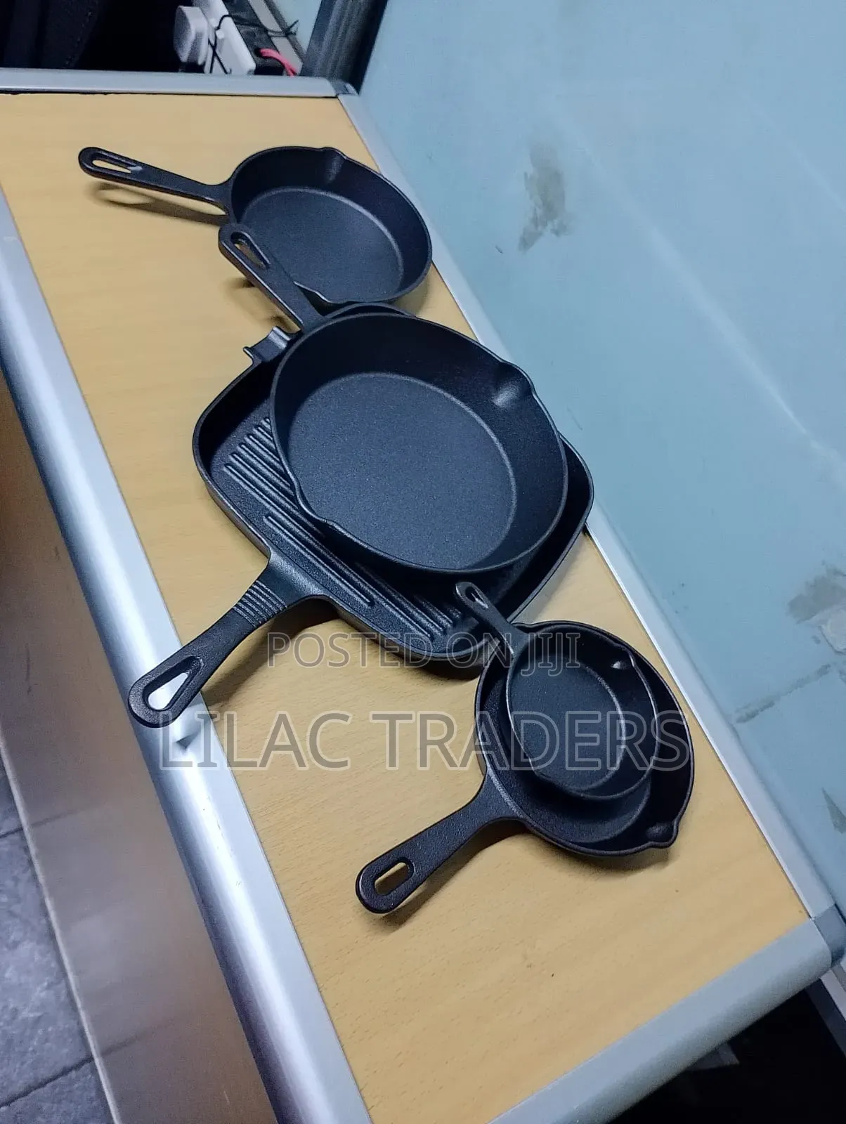 Heavy Gauge Cast Iron Frying Pan Set – 5 Pieces