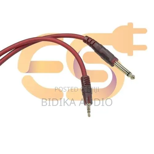 Bn 6.35mm to 3.5mm Male Jack Mono to Mono Audio Instrument Cable