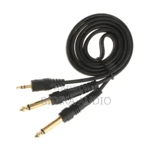 BNK 3.5Mm 1/8" TRS to Dual 6.35Mm 1/4" Ts Mono Audio Y Splitter