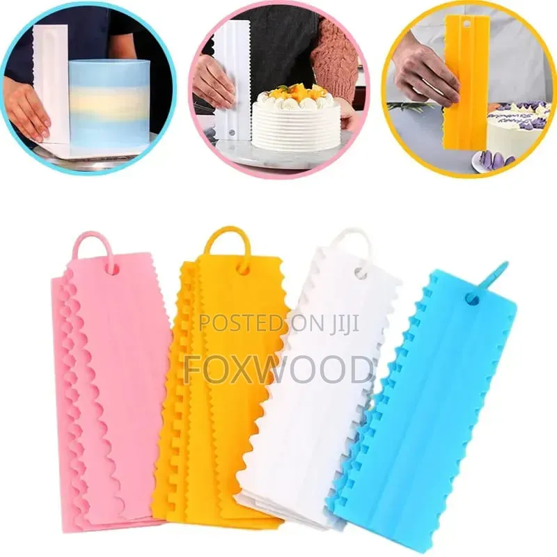 Set of 4 Cake Scraper Smoothers