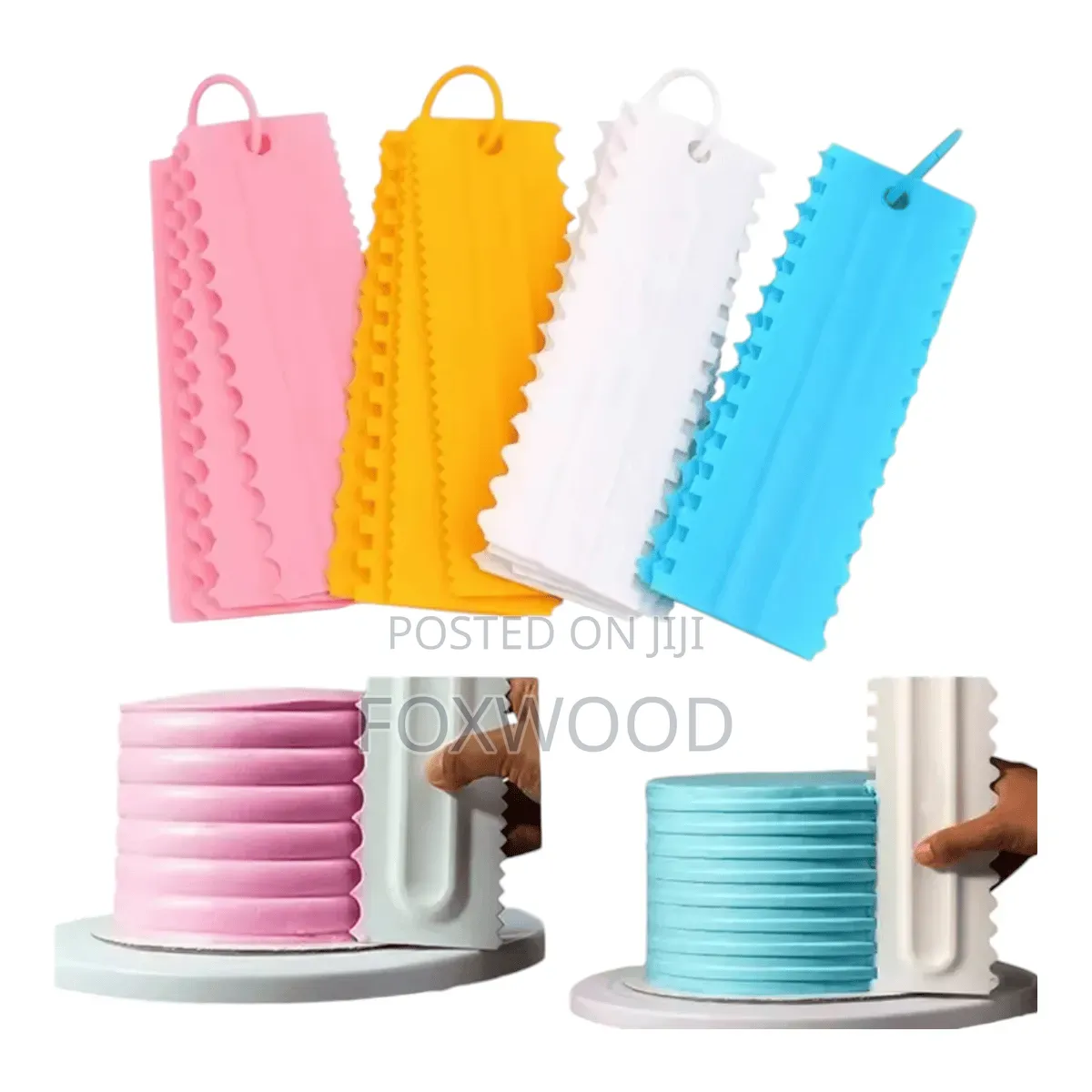 Set of 4 Cake Scraper Smoothers
