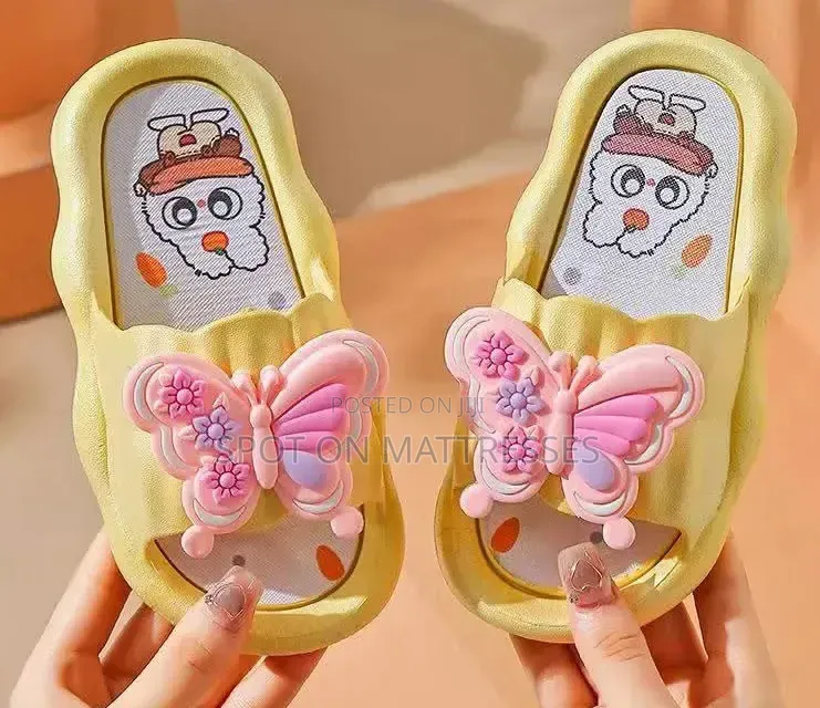 Girls Butterfly Cartoon Slides. Sizes 24-41. Countrywide Delivery!
