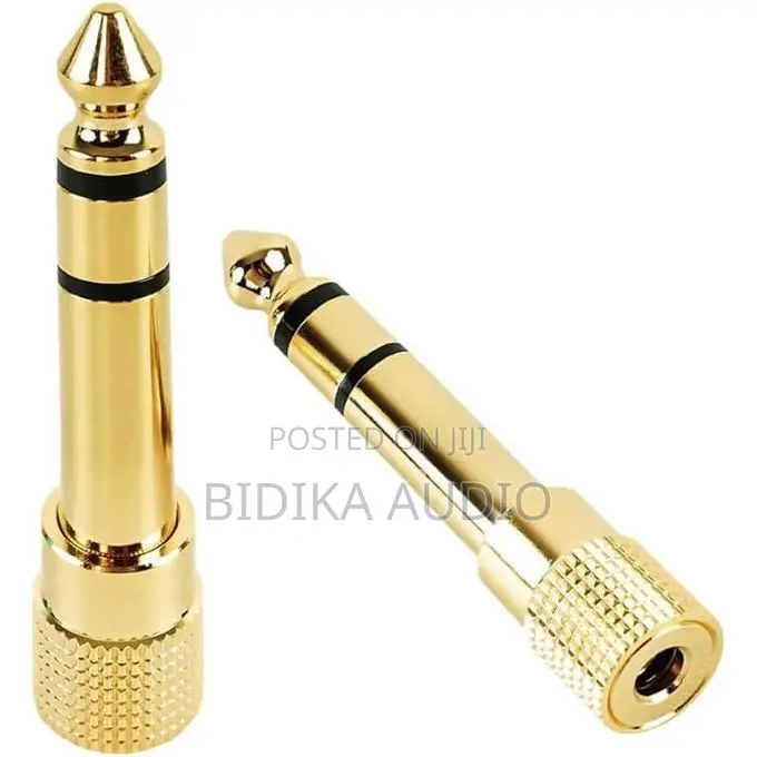 Bn 6.35mm (1/4 Inch) Male to 3.5mm (1/8 Inch) Female Stereo Audio Jack