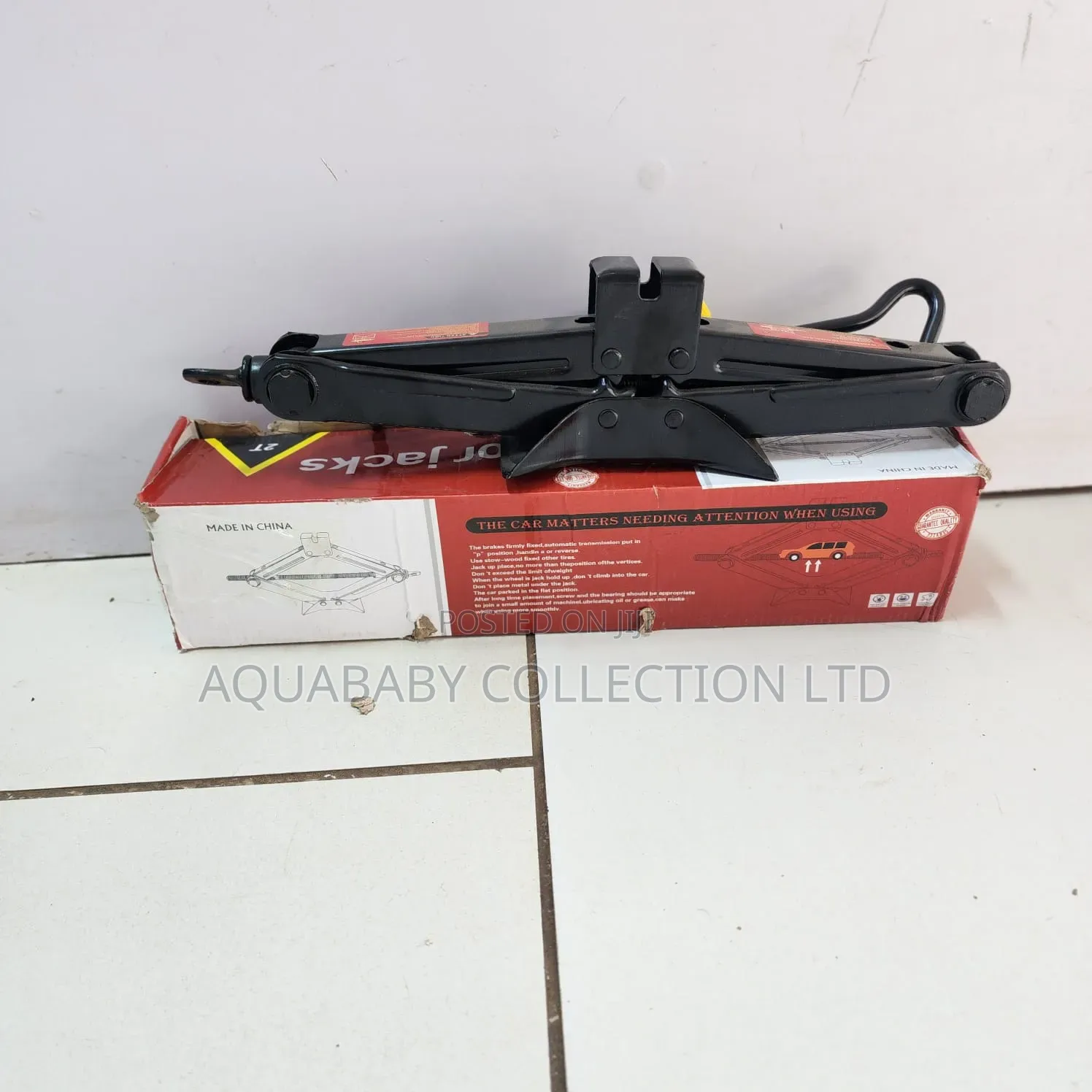 2-Tonne Manual Car Scissor Jack – Heavy Duty Vehicle Lifting Tool