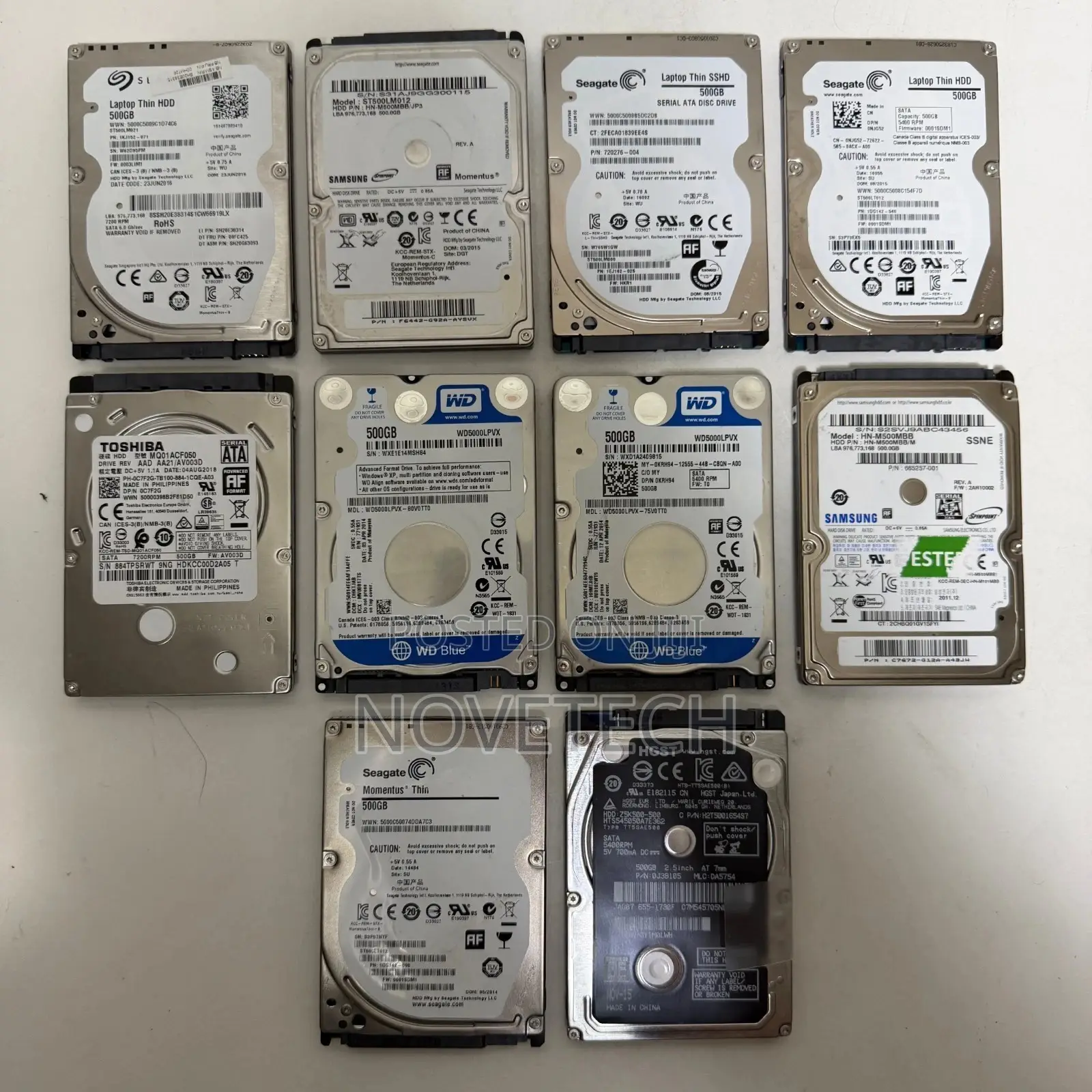 Laptop Hard Drive HDD 500GB SATA 2.5"WD Seagate Hitachi TOSHIBA