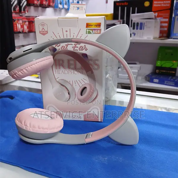 Cat Ear Head Mounted Bluetooth Earphones