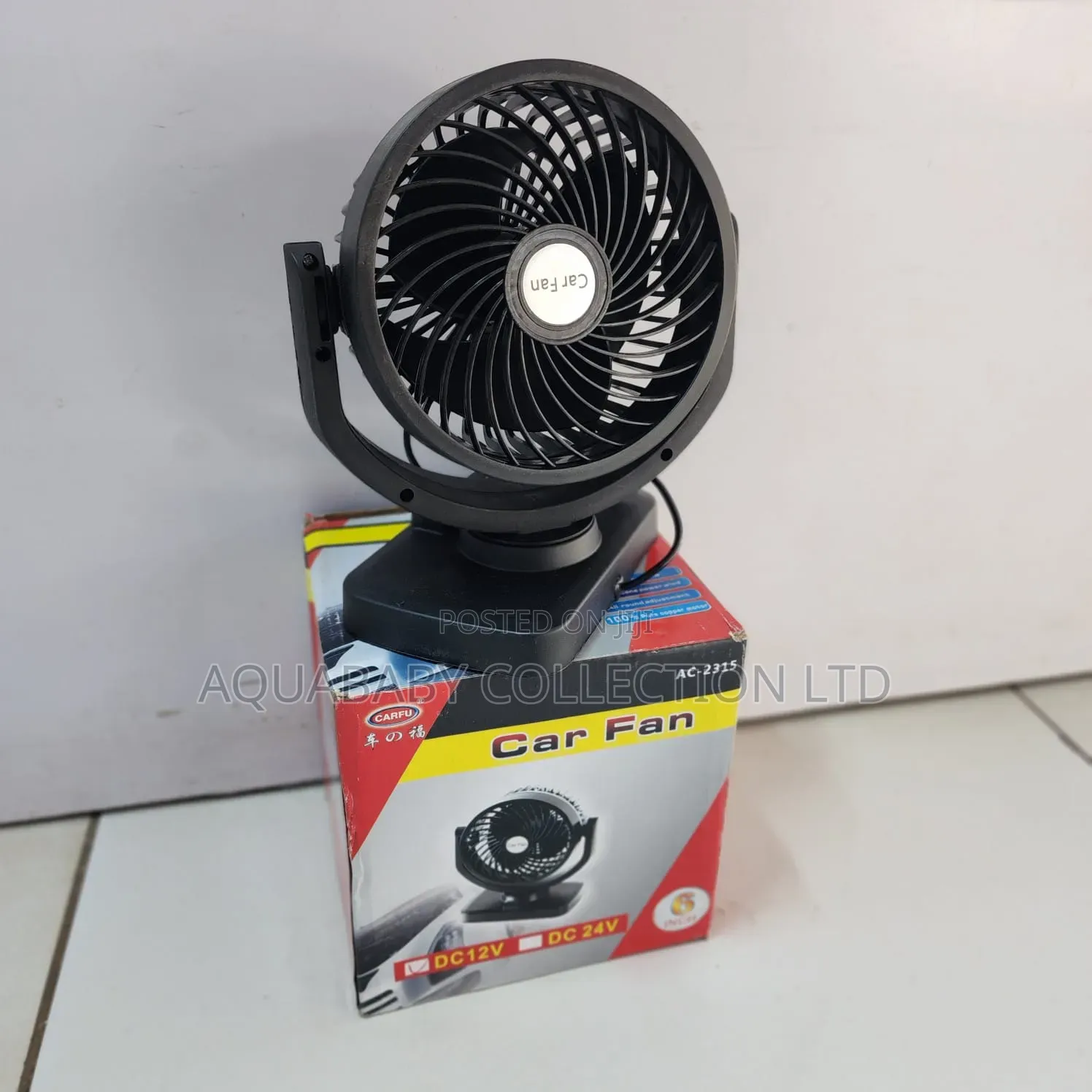 6-Inch Single Head Car Fan AC-2315 – DC Power Socket