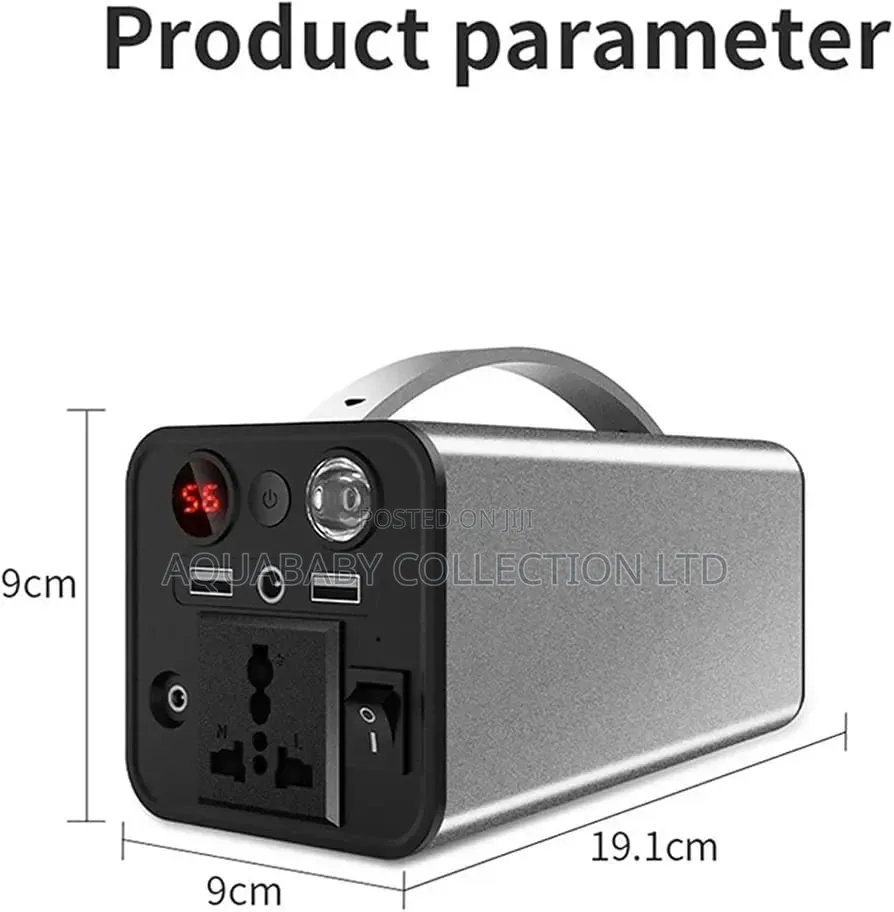 Portable Solar Generator & Power Station – Rechargeable Backup Power
