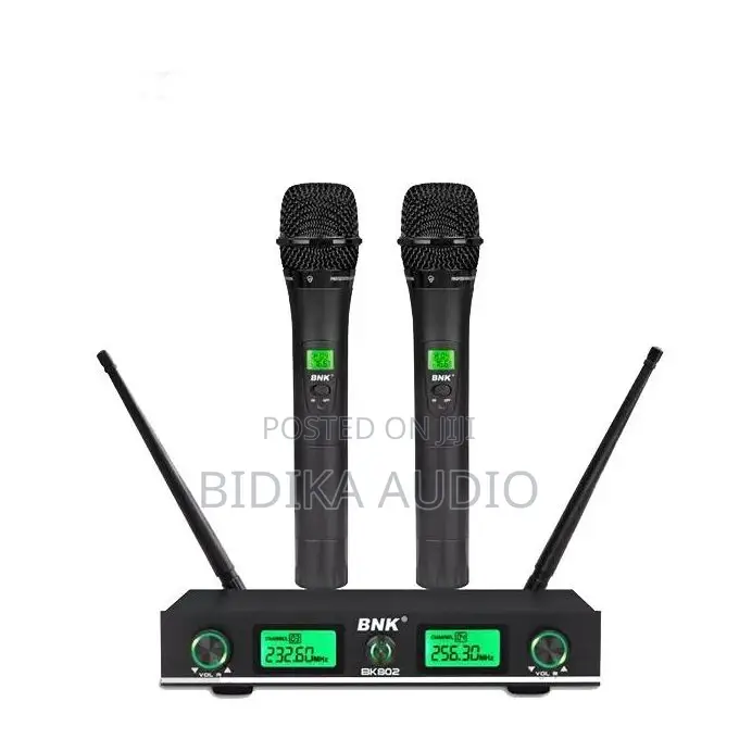 BNK BK-802 Professional Dual Channel Wireless Microphone