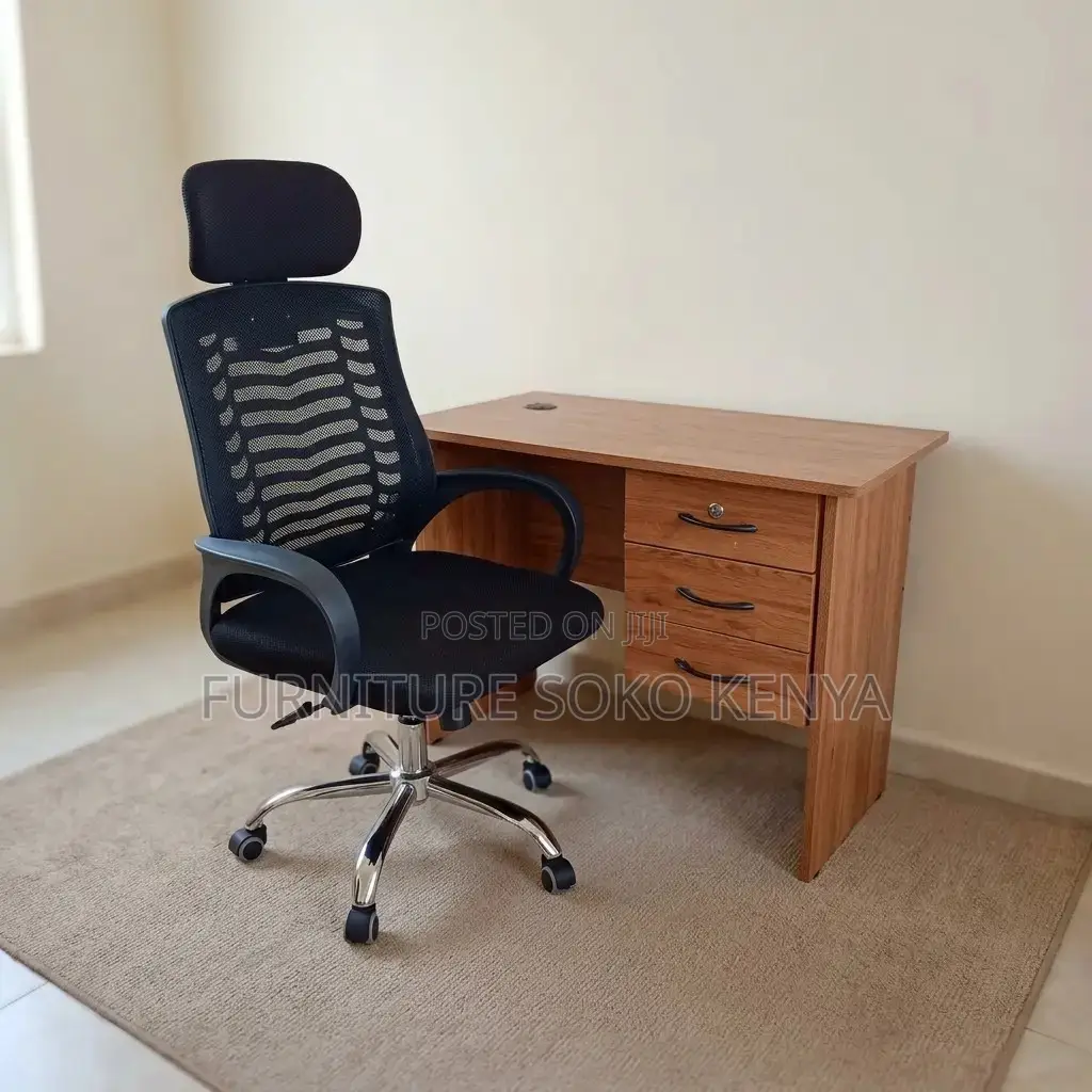 Office Combo : Vitania Ergonomic Mesh Office Chair and Desk