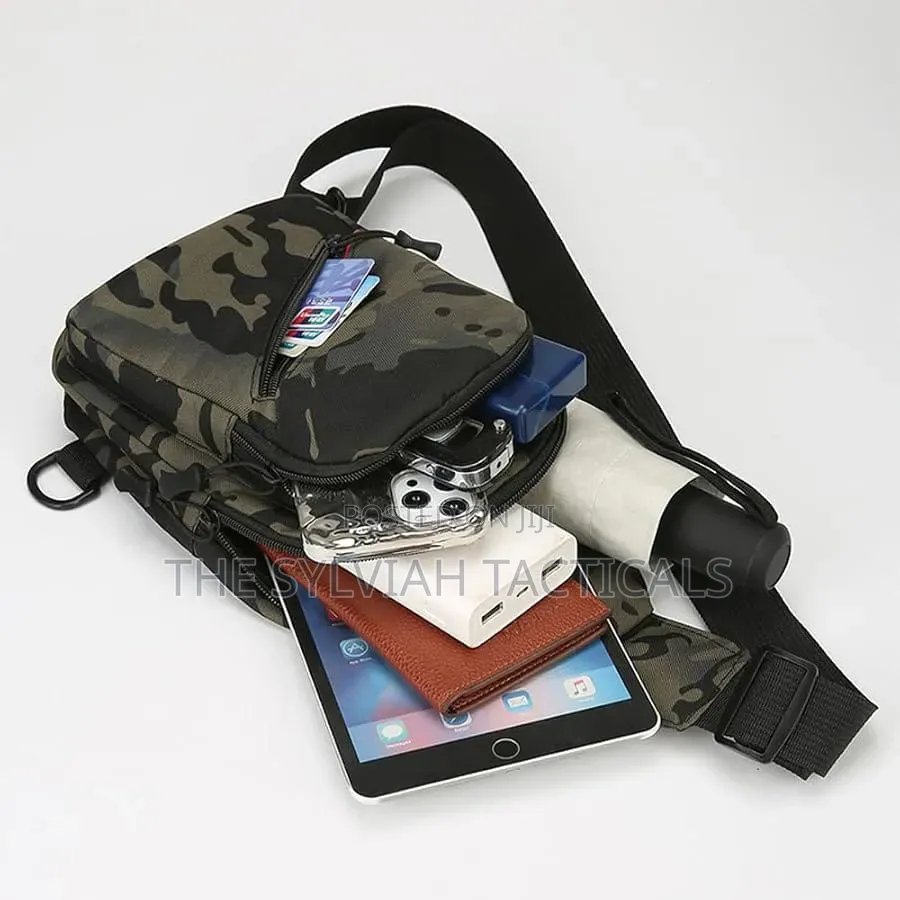 *Shoulder Messenger Bag for Men, Jeshi Chest Bag, Tactical Backpack