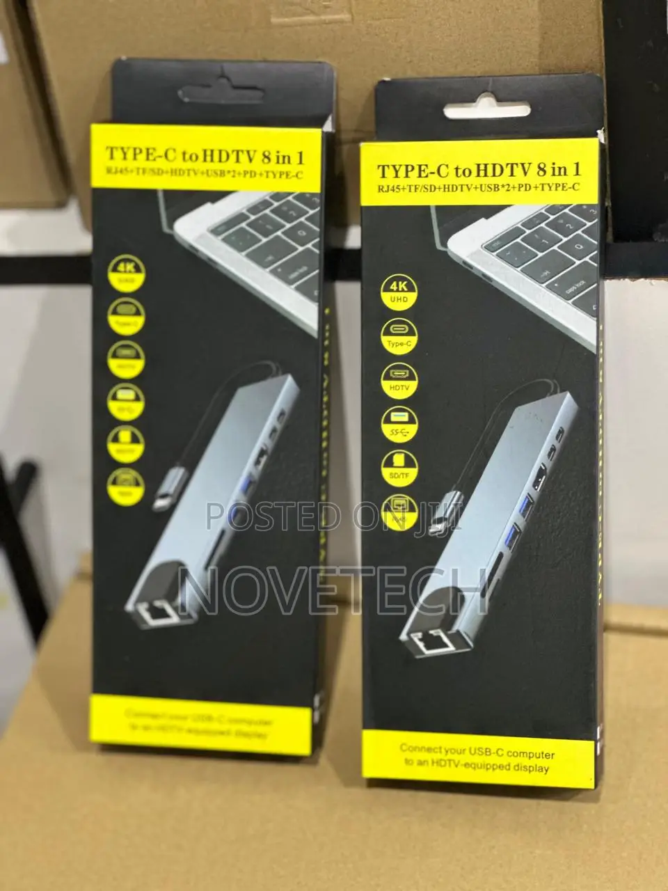 USB C Dock Station 8-in-1 HDMI 4k Rj45 Ethernet Vga Pd 100w Type-C Hub