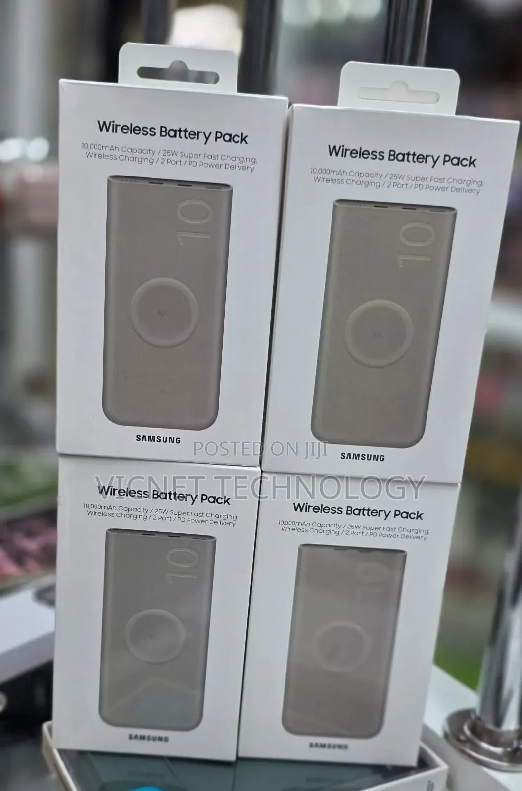 25Watts 10,000MaH Wireless Samsung Power Bank