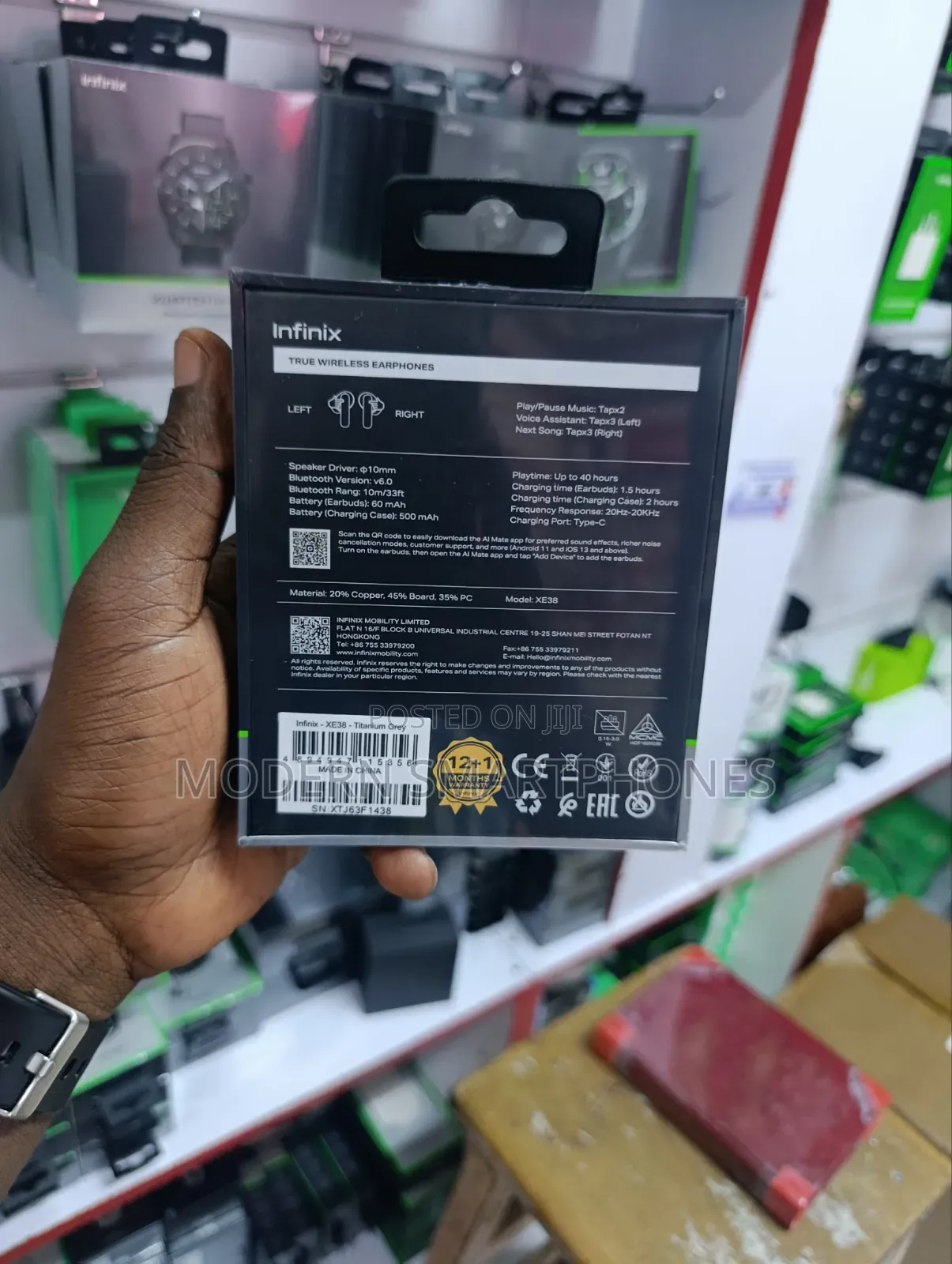 Infinix XBUDS N5 True Wireless Bluetooth Earbuds