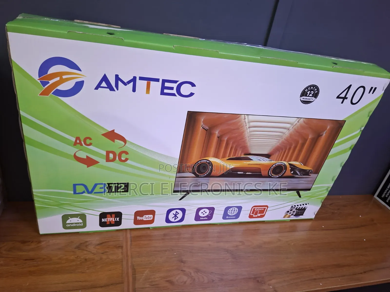 Amtec 40 Smart TV Android AC/DC Solar TV Bluetooth