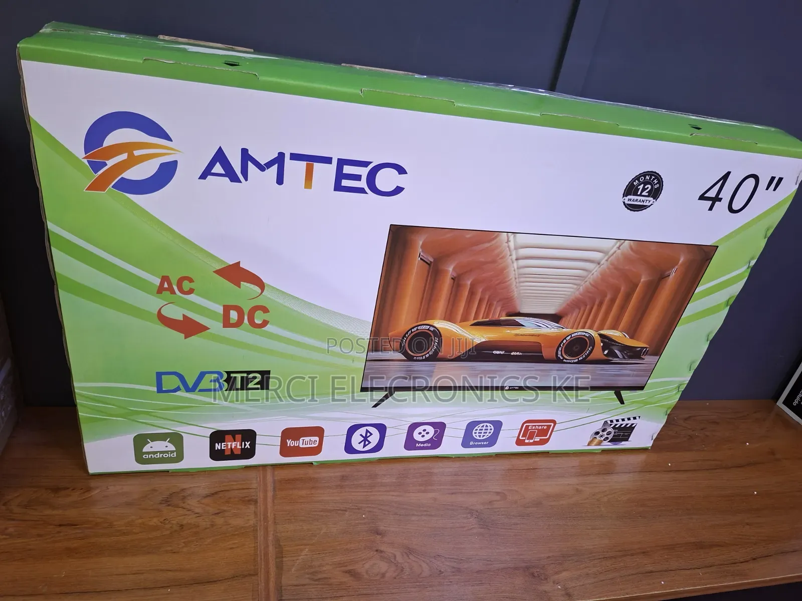 Amtec 40 Smart TV Android AC/DC Solar TV Bluetooth