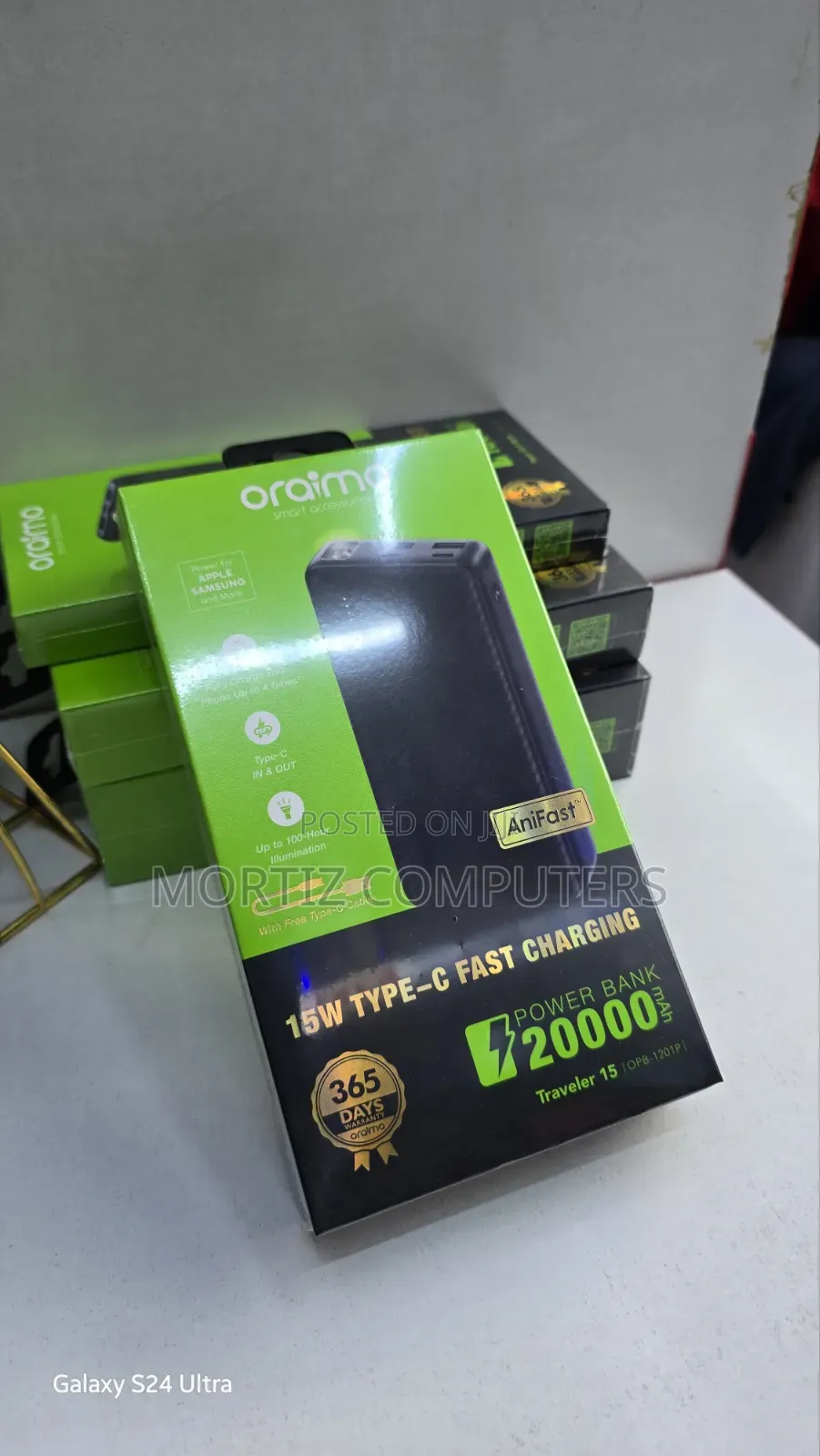 Oraimo 15w Type C Fast Chaeging Traveller 15 Powerbank