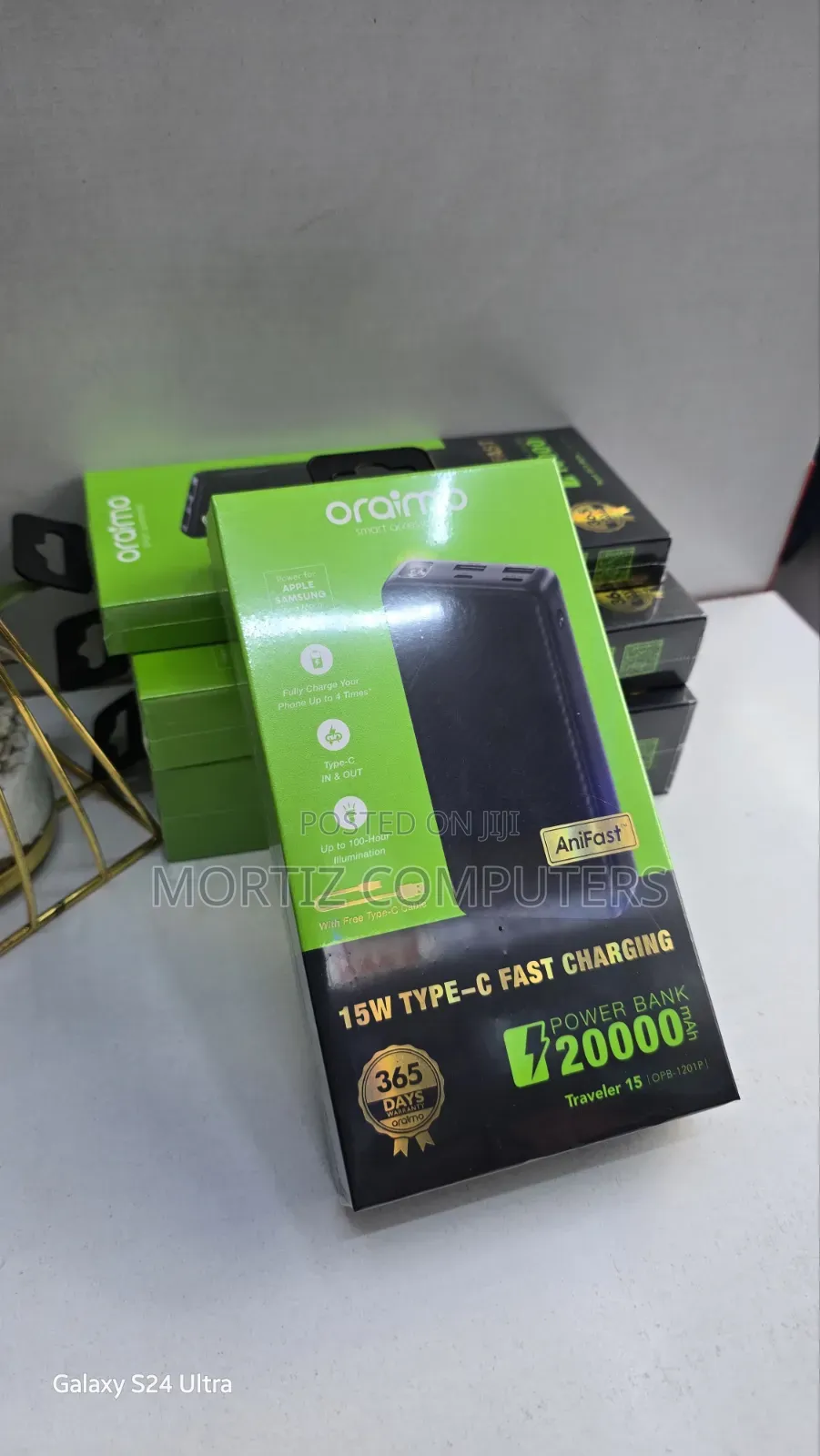 Oraimo 15w Type C Fast Chaeging Traveller 15 Powerbank