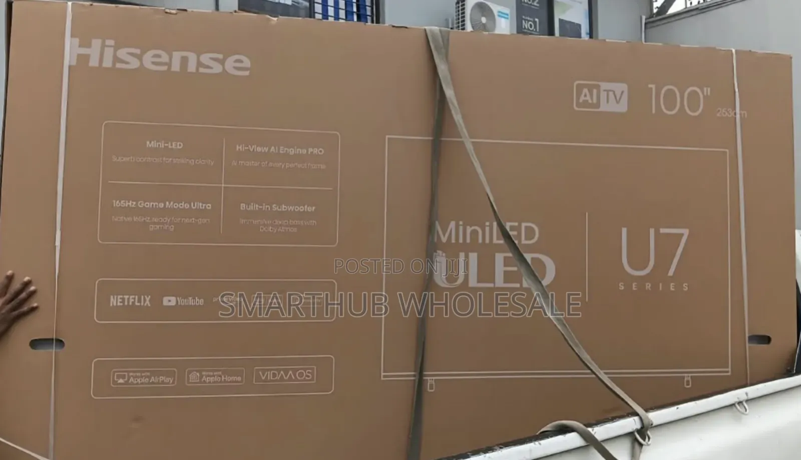 Hisense TV 100 Inch Miniled Uled U7 165hz Game Mode Ultra