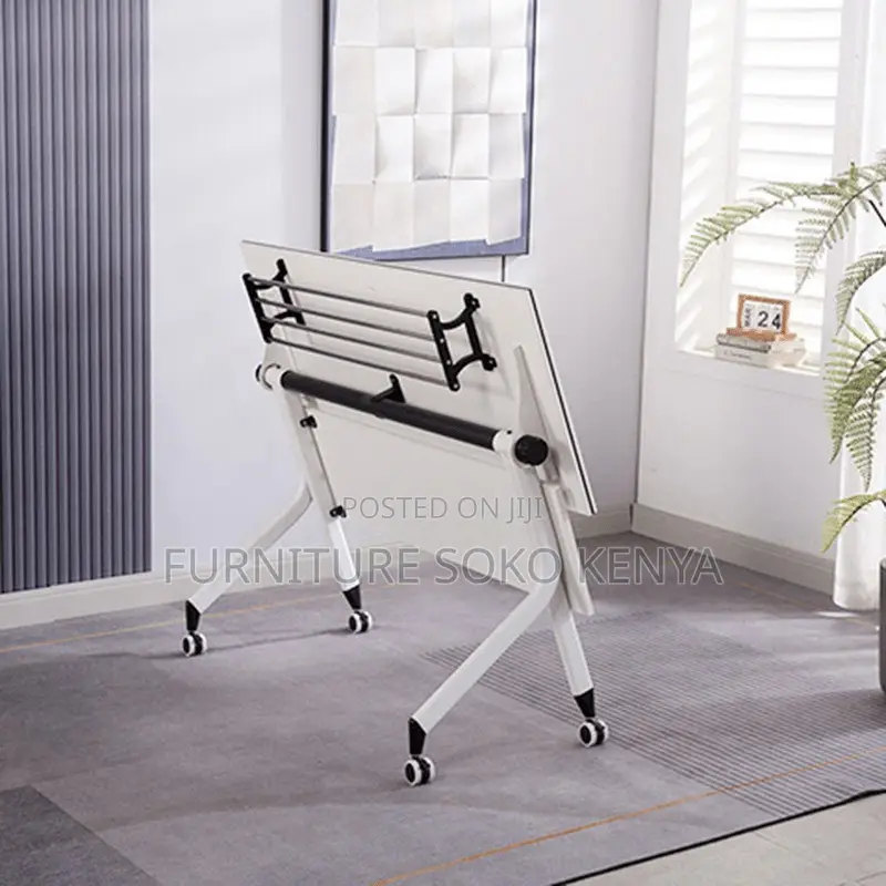 White Training Table | 1200mm Foldable Home Office Desk
