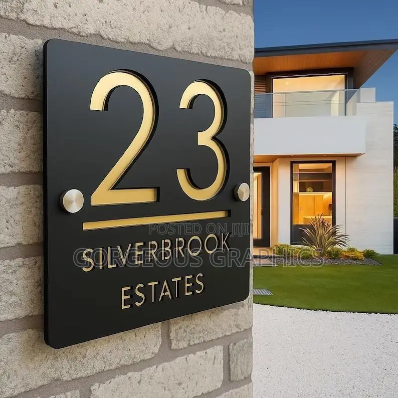 Custom Acrylic Door Number Signs