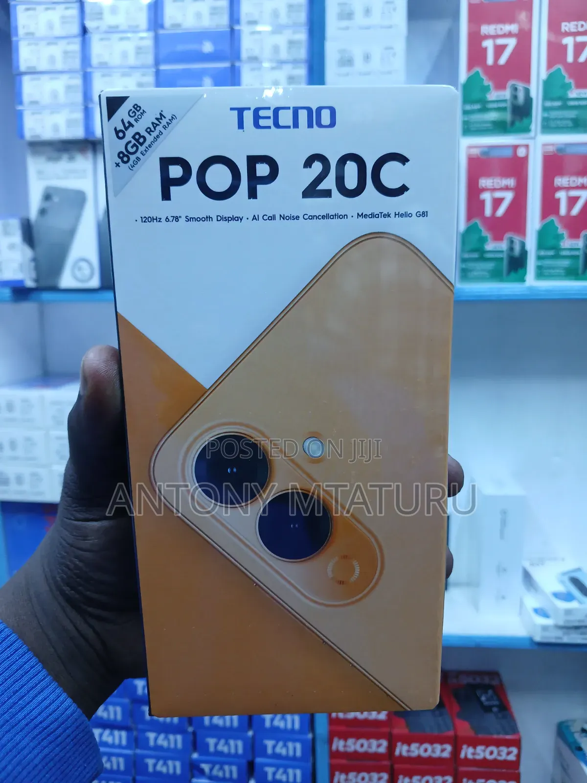 New Tecno Pop 20C 64 GB Black