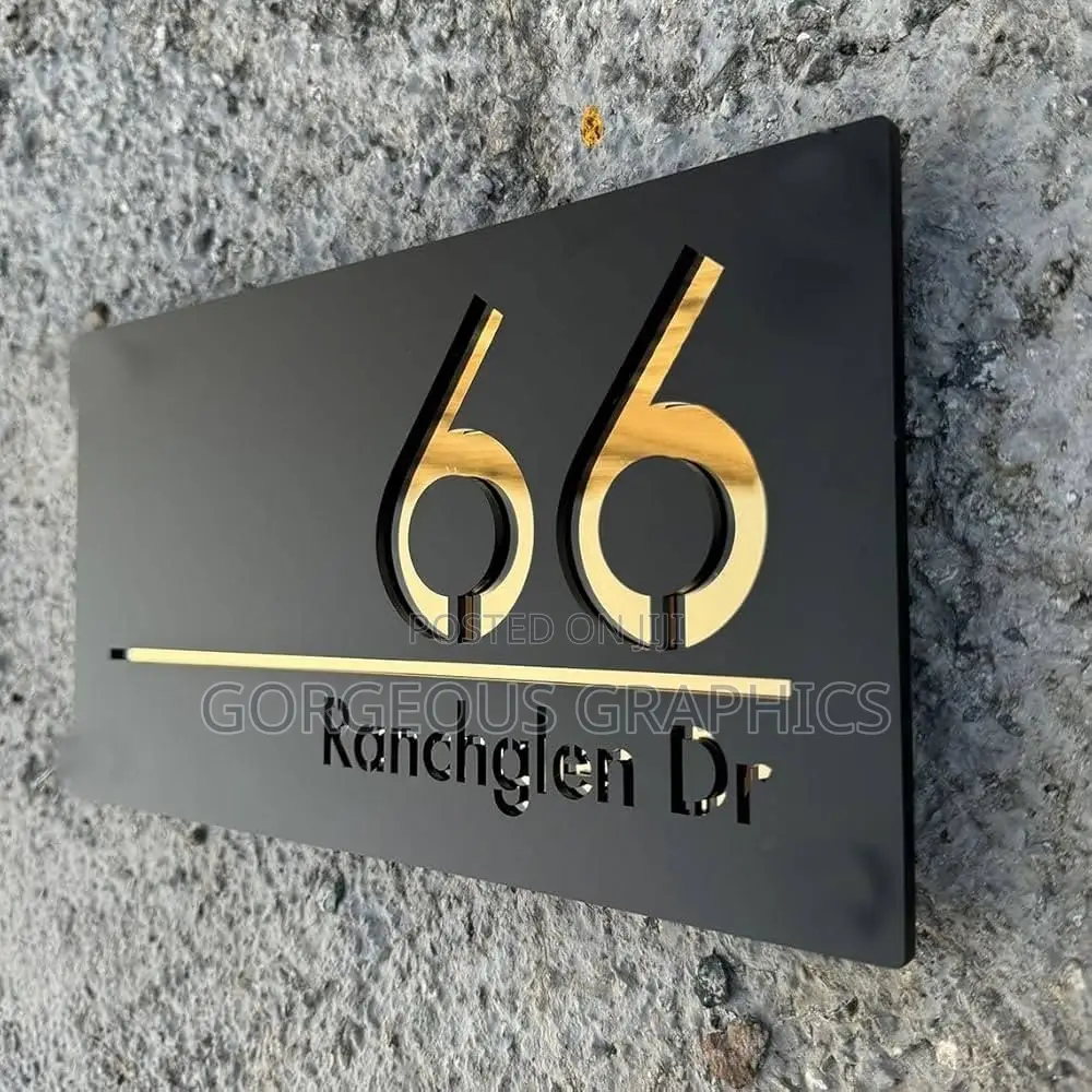 Custom Acrylic Door Number Signs