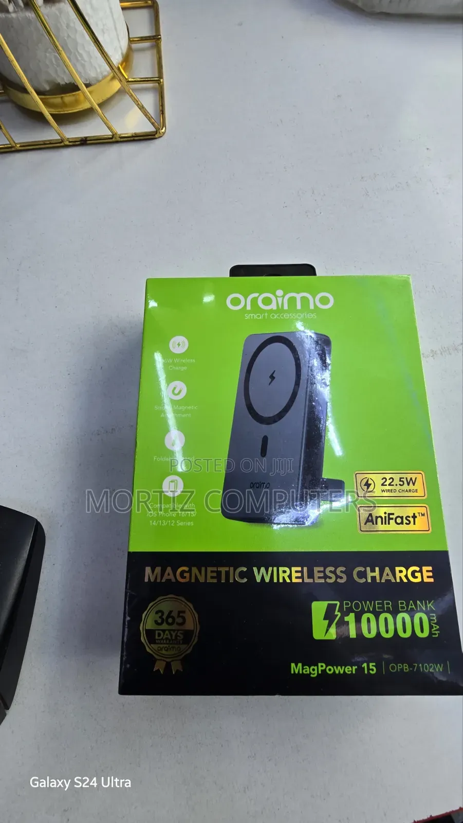 Oraimo Magnetic Wireless Charging Magpower 15 Powerbank