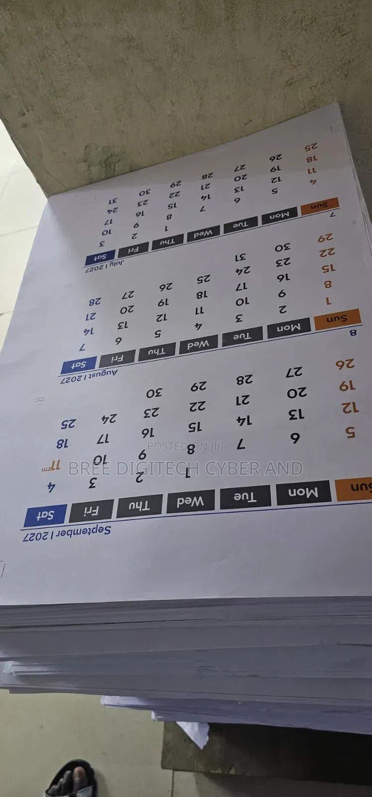 A2 Calendar Printing