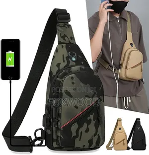 *Sport Chest Bag With USB Slot