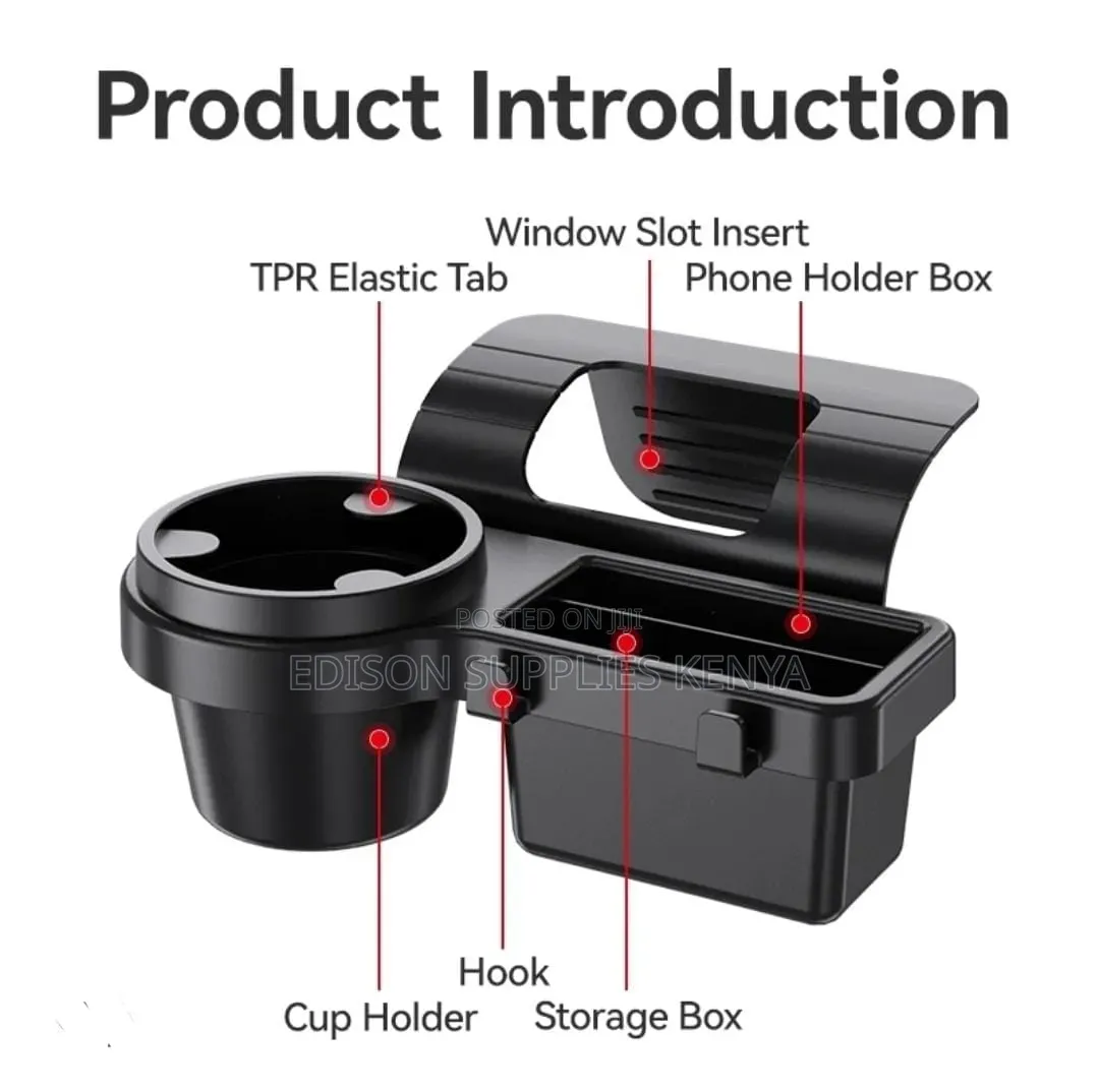Car Door Cup Holder & Phone Holder 3 in 1