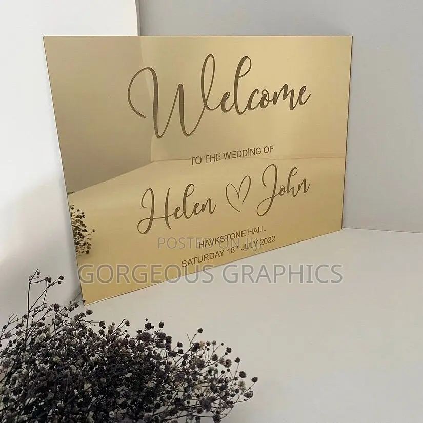 Gold Mirror Engraving Sheet