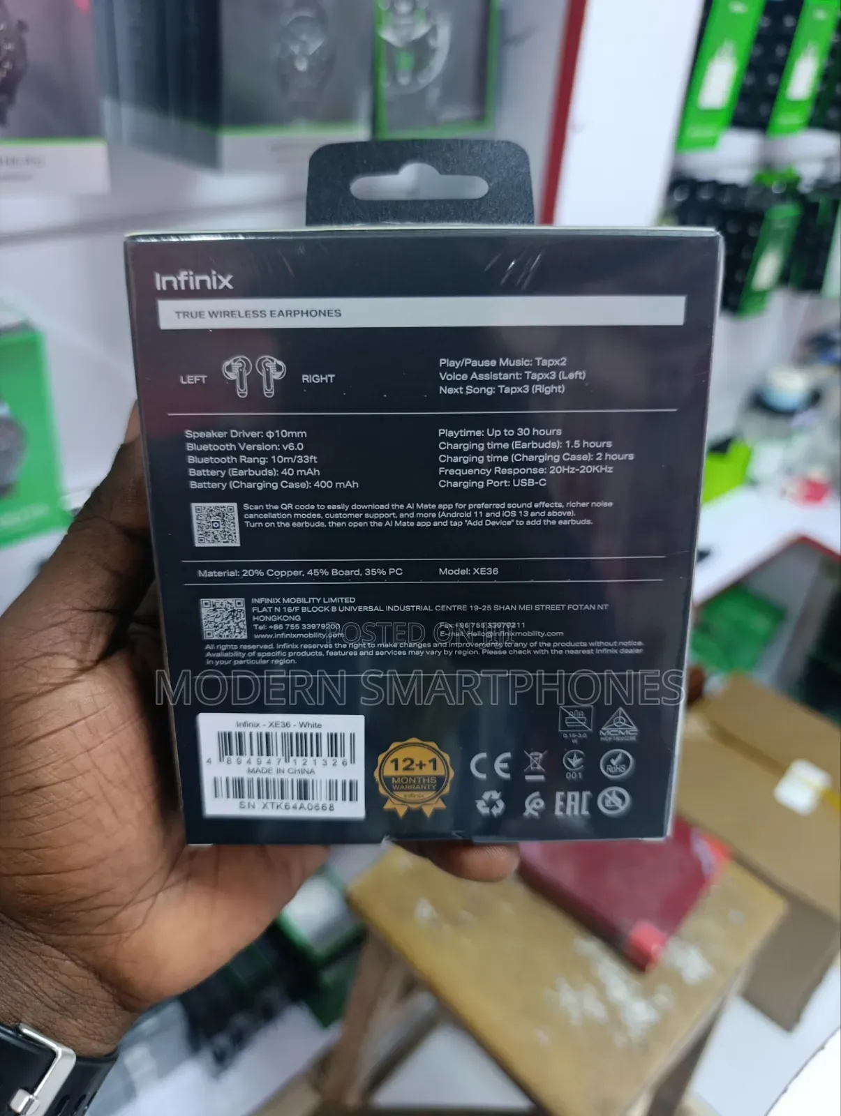 Infinix XBuds H5 True Wireless Bluetooth Earbuds