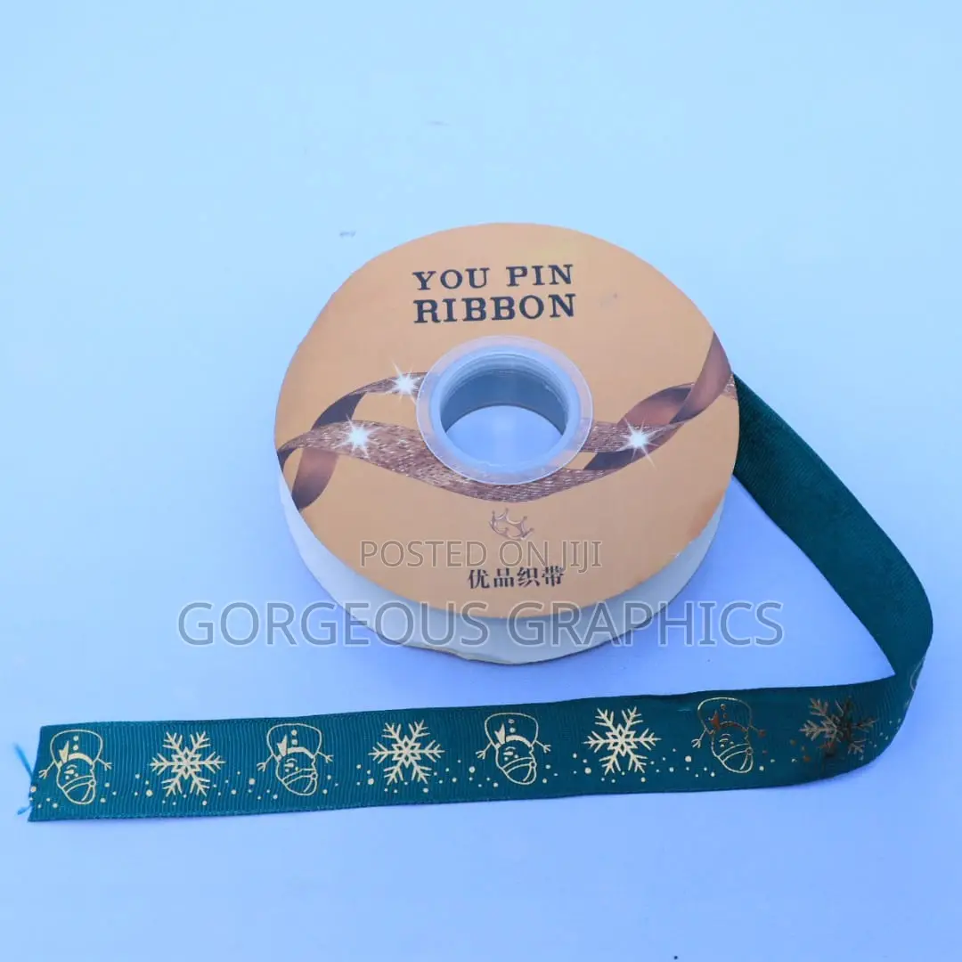 Printed Christmas Ribbon