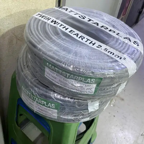 2.5mm Copper Conductor Twin Earth Electrical Cable 90M