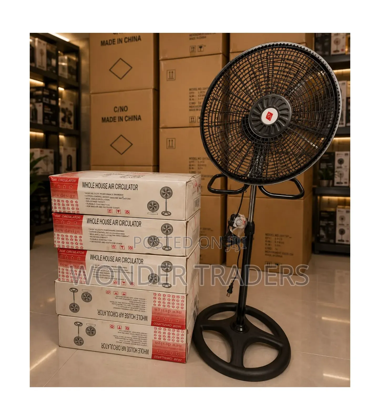 *Starworth 18” Stand Fan Round Base*
*2 in 1 Adjustable Desk Fan*