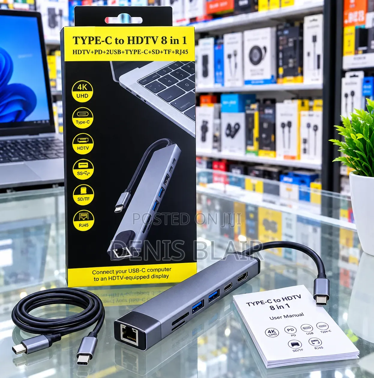 Type-C to HDTV 8 IN 1