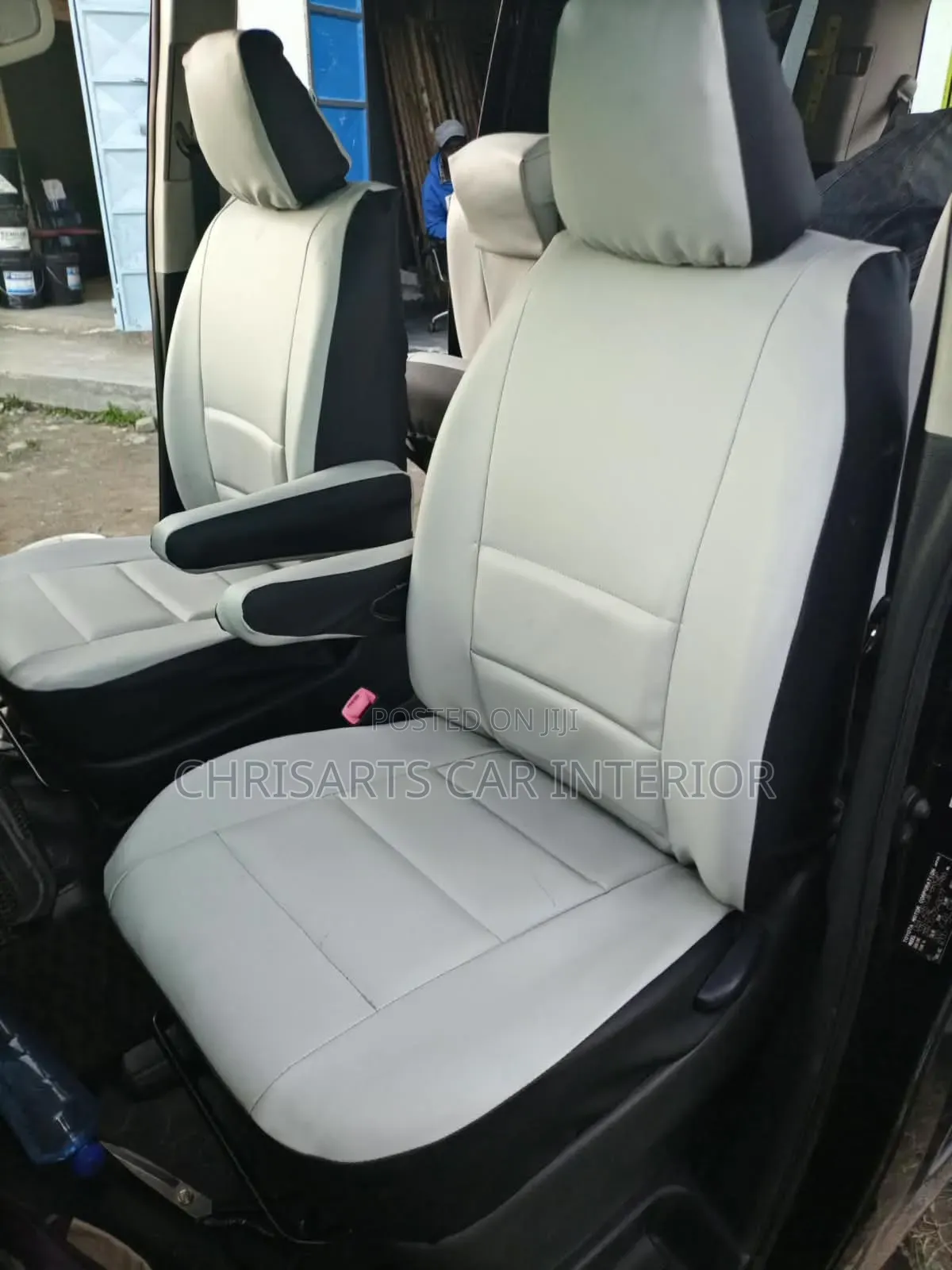'Light Grey Car Seat Covers 