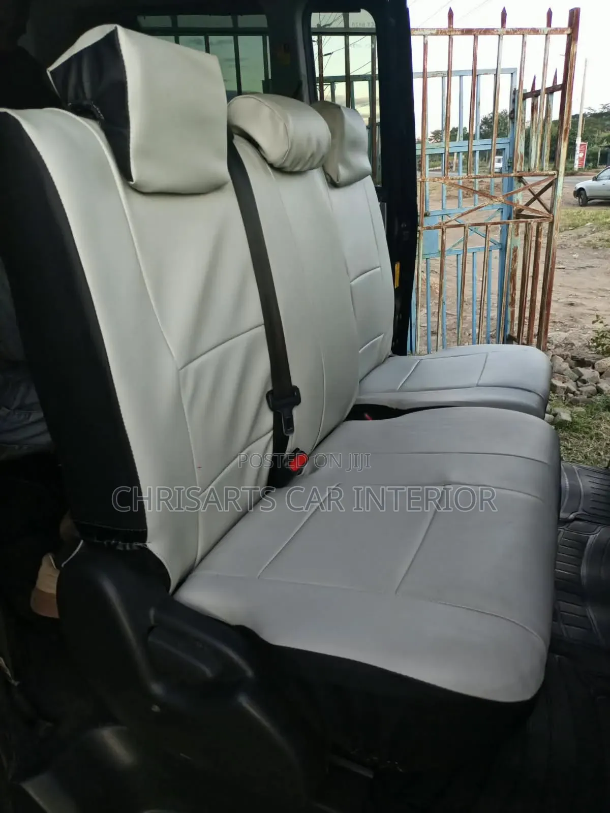 'Light Grey Car Seat Covers 