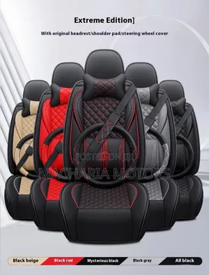 Universal 5 Seater Car Seat Cover With Steering Cover