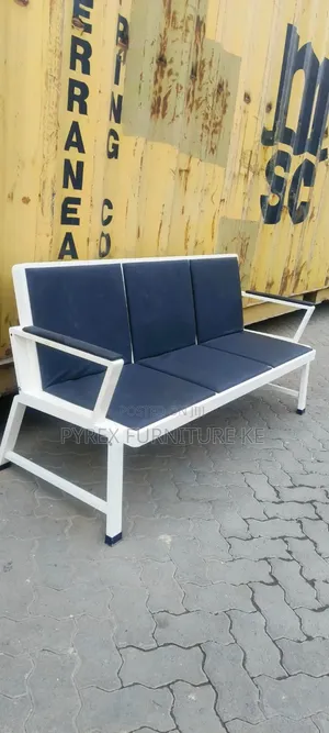 Visitor Bench With Padded Seats and Armrests