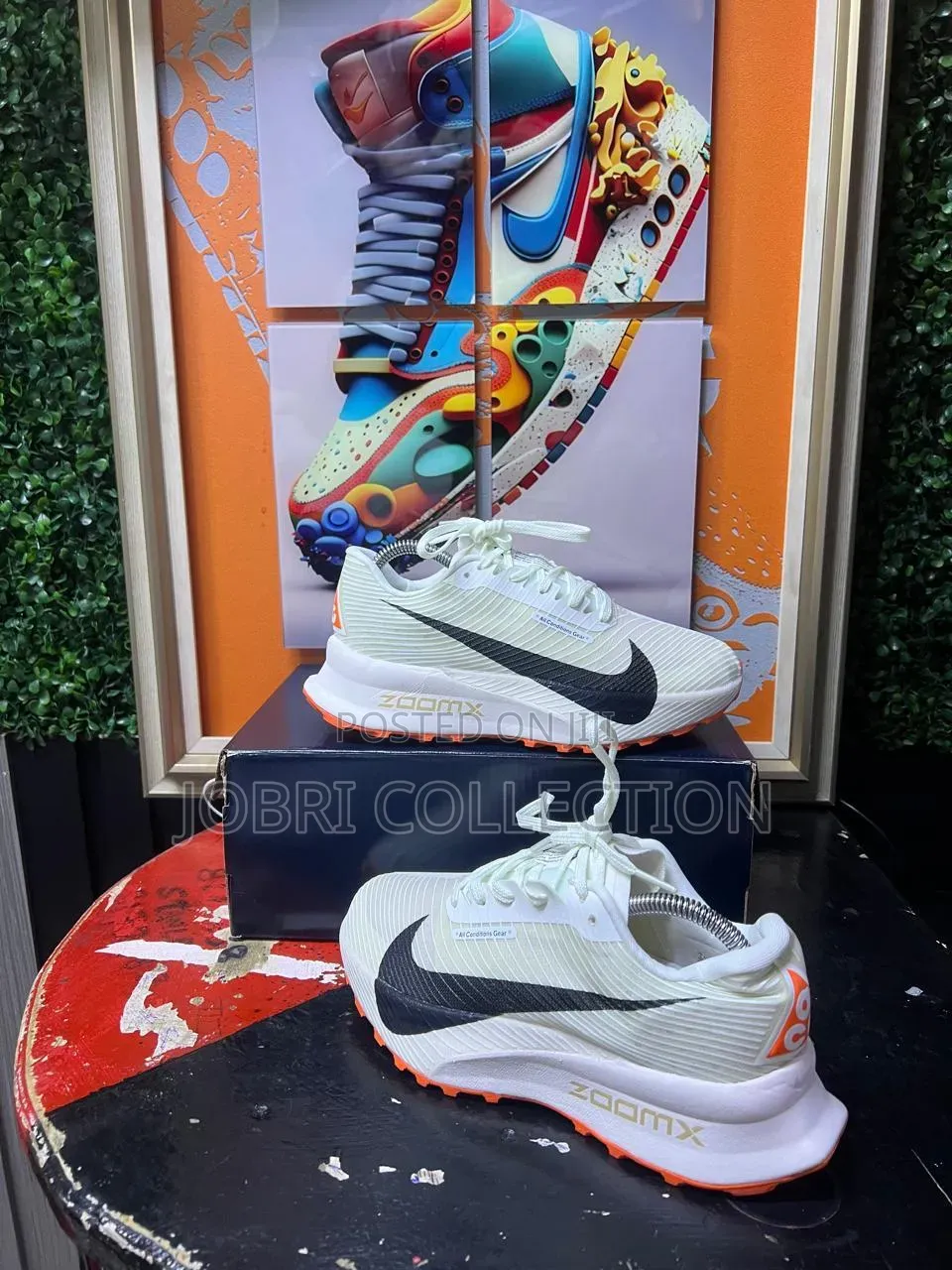 Nike ACG ZoomX Ultrafly “Sail and Safety Orange” Sneakers