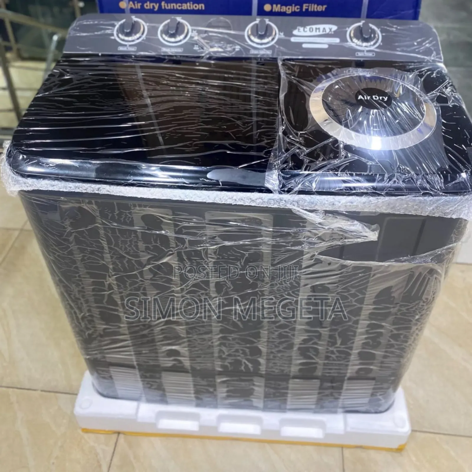 Ecomax 9kg Twin Tub Semi Automatic Washing Machine