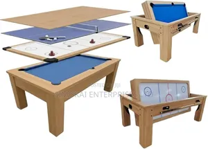 MultiGame Table 7ft, 4 in 1, Pool, Air Hockey, T.Tennis, Dining Table