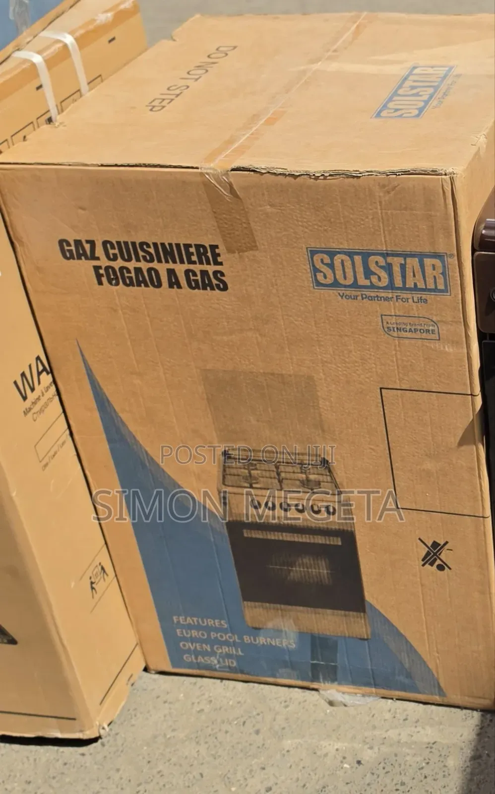 Solstar 60*60- 3+ 1 Electric With Electric Oven ,Jet and GAS SENSOR